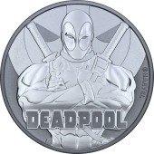 Серебряная монета 1oz Дэдпул 1 доллар 2018 Тувалу