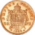 Золота монета Наполеон III 20 франків 1868 Франція