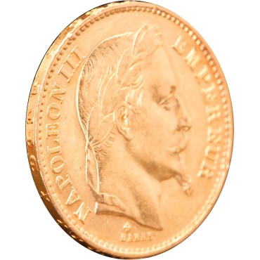 Золота монета Наполеон III 20 франків 1868 Франція