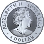 Серебряная монета 1oz Австралийский Эму 1 доллар 2019 Австралия