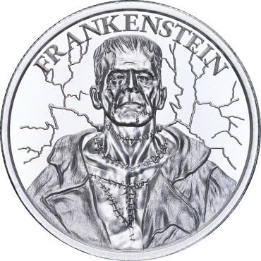 Серебряный раунд 2oz Франкенштейн США