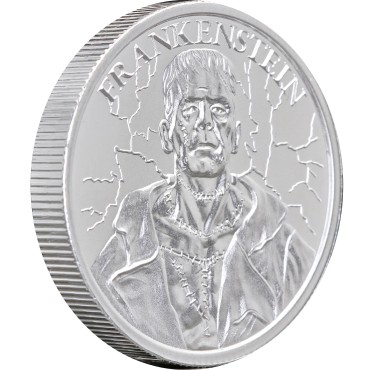 Серебряный раунд 2oz Франкенштейн США