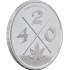 Серебряный раунд 1oz Каннабис "Лист 420" США