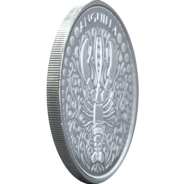 Срібна монета 1oz Ангілья 2 долара 2018 Східні Кариби