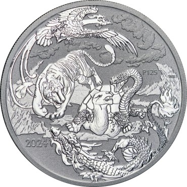 Серебряная монета 1oz Мифы И Легенды Австралии: Четыре Стража 1 доллар 2024 Австралия