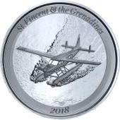Серебряная монета 1oz Сент-Винсент и Гренадины 2 доллара 2018 Восточные Карибы