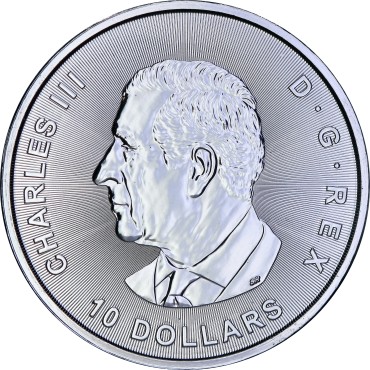 Серебряная монета 2oz Бык и Медведь 10 долларов 2025 Канада