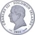 Срібна монета 1oz Число ПІ 3,14 доларів 2024 Соломонові Острови