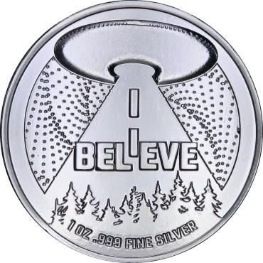 Срібний раунд 1oz НЛО США