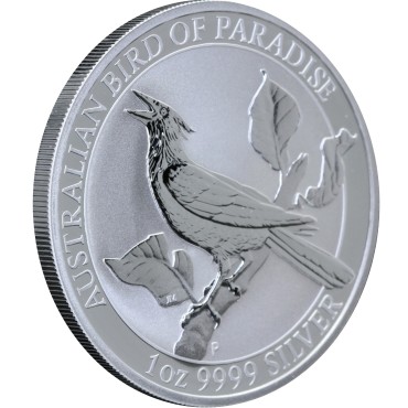 Срібна монета 1oz Райський Птах 1 долар 2019 Австралія