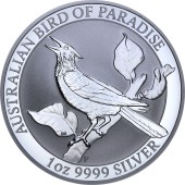 Серебряная монета 1oz Райская Птица 1 доллар 2019 Австралия