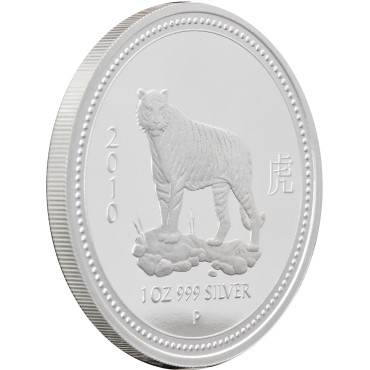 Срібна монета 1oz Рік Тигра 2010 1 долар 2008 Австралія