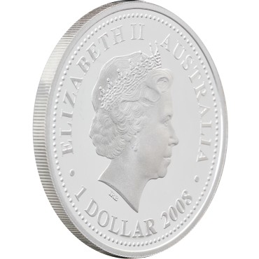 Срібна монета 1oz Рік Тигра 2010 1 долар 2008 Австралія