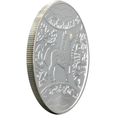 Серебряная монета Год Коня 5 гривен 2014 Украина