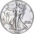 Серебряная монета 1oz Американский Орел 1 доллар 1990 США