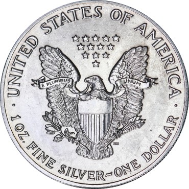 Срібна монета 1oz Американський Орел 1 долар 1990 США
