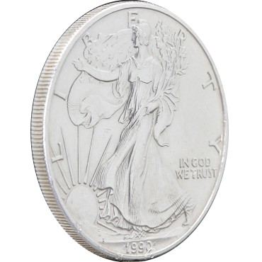 Срібна монета 1oz Американський Орел 1 долар 1990 США