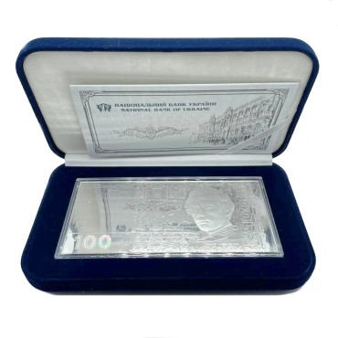 Серебряная банкнота 4oz "100 гривен 2005" 2010 Украина