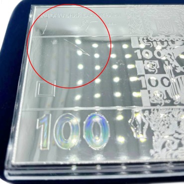 Серебряная банкнота 4oz "100 гривен 2005" 2010 Украина