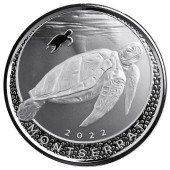 Серебряная монета 1oz Монтсеррат 2 доллара 2022 Восточные Карибы