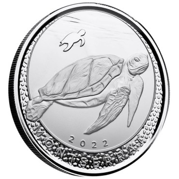 Срібна монета 1oz Монтсеррат 2 долара 2022 Східні Кариби