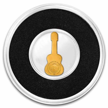 Золота монета 1/2g Гітара 1 долар Палау