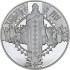 Серебряная монета 1oz Крещение Руси 10 гривен 2000 Украина