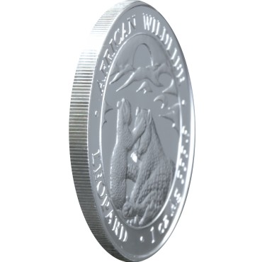 Серебряная монета 1oz Леопард 100 шилингов 2019 Сомали