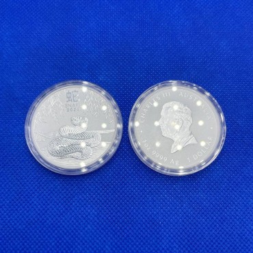 Серебряная монета 1oz Год Змеи 1 доллар 2025 Австралия