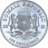 Серебряная монета 1oz Слон 100 шилингов 2011 Сомали