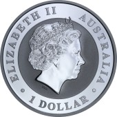 Серебряная монета 1oz Австралийская Пастушья Лошадь 1 доллар 2017 Австралия