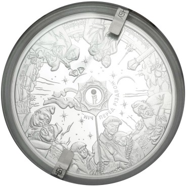 Серебряная монета 500гр По произведению Н.В.Гоголя "Вечера На Хуторе Возле Диканьки" 50 гривен 2009 Украина