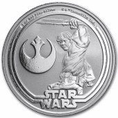 Серебряная монета 1oz Люк Скайуокер "Звездные Войны" 2 доллара 2025 Ниуэ