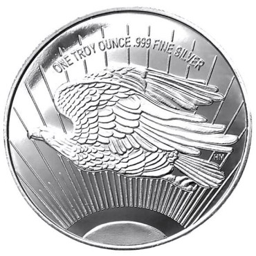 Срібний раунд 1oz Подвійний Орел Сент-Годенса 1933 США