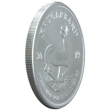 Серебряная монета 1oz Крюгерранд 1 ранд 2019 Южная Африка