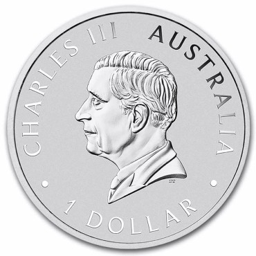 Серебряная монета 1oz Австралийский Лебедь 1 доллар 2025 Австралия