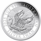 Срібна монета 1oz Австралійський Лебідь 1 долар 2025 Австралія