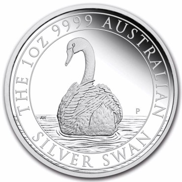 Серебряная монета 1oz Австралийский Лебедь 1 доллар 2023 Австралия (пруф)