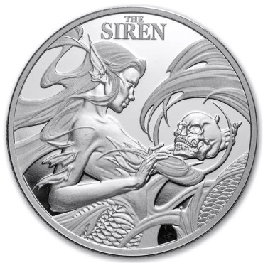 Срібна монета 1oz Сирена 1 долар 2025 Ніуе