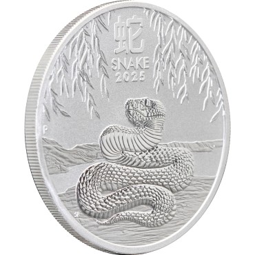 Срібна монета 1oz Рік Змії 1 долар 2025 Австралія