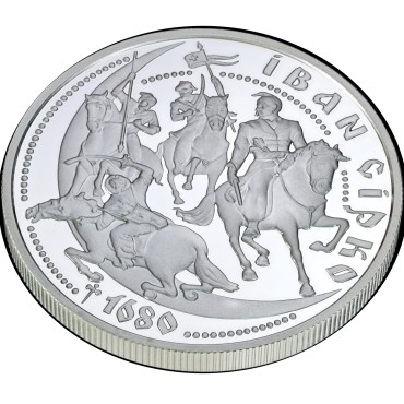 Срібна монета 1oz Іван Сірко 10 гривень 2002 Україна