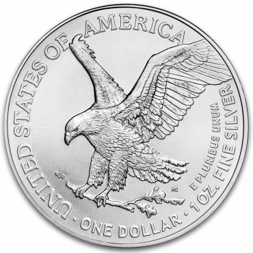 Срібна монета 1oz Американський Орел 1 долар 2025 США (Eagle Privy)