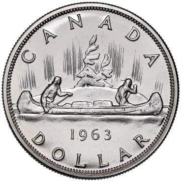 Срібна монета 1 Долар 1963 Канада