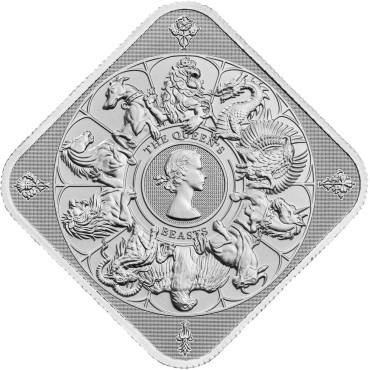 Серебряный раунд 1oz Комплитер "Звери Королевы" Великобритания