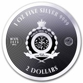 Серебряная монета 1oz Пиктограмма Сэр Уинстон Черчилль 2 доллара 2025 Токелау