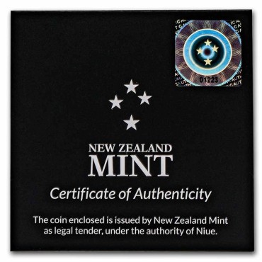 Срібна монета 1oz Володар Перстнів: Фродо Беггінс 2 долари 2021 Ніуе (пруф, кольорова)