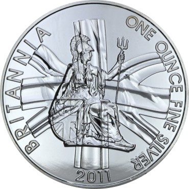 Серебряная монета 1oz Британия 2 фунта стерлингов Великобритания 2011