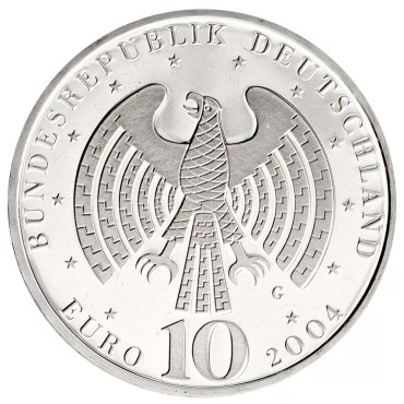 Срібна монета Розширення Євросоюзу 10 Євро 2004 Німеччина