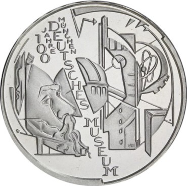 Срібна монета 100 років Німецькому Музею Мюнхена 10 Євро 2003 Німеччина