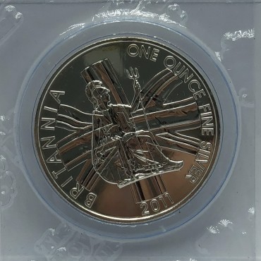Серебряная монета 1oz Британия 2 фунта стерлингов Великобритания 2011